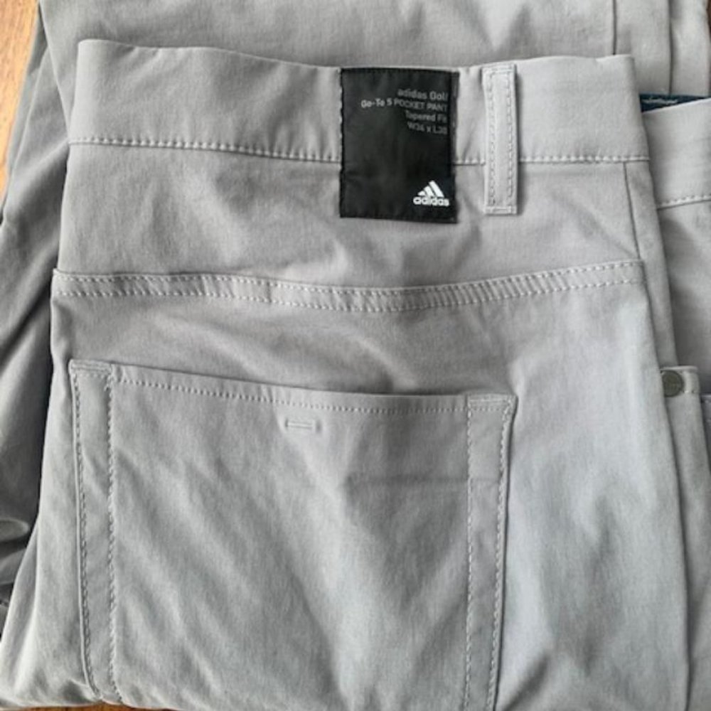 Adidas Men's Primegreen Golf Pants Size 34x30 Gray